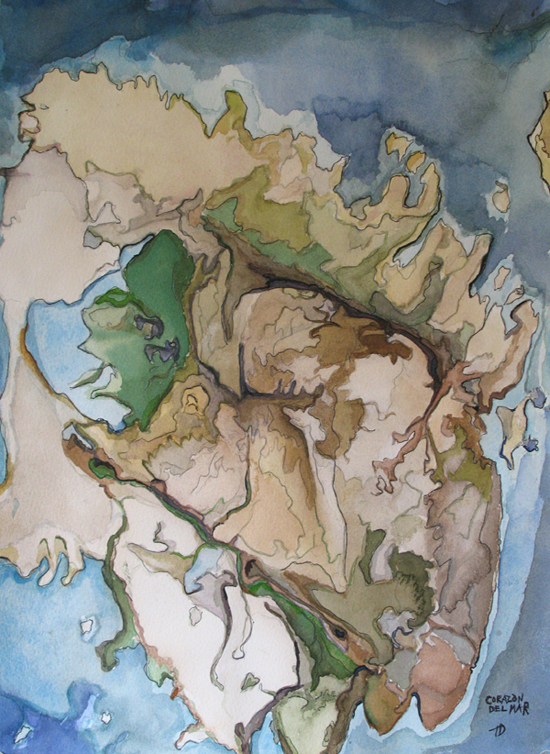 Corazon del Mar painting