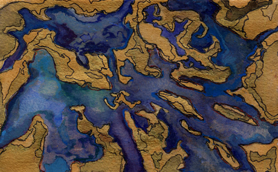 Fortunate Isles 1 painting